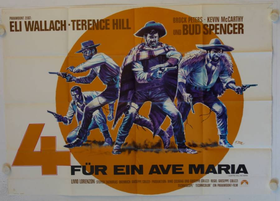 Vier für ein Ave Maria originales deutsches A0-Filmplakat